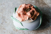 Handsculpted Ceramic Bloom Jar for Cremated Ashes